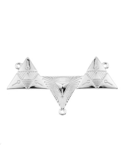 Pendentif plastron 3 triangles 1 anneau 50x19mm  Pendentifs- 1