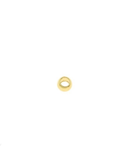 Perle de serrage 2,5mm doré  Perles à écraser- 1