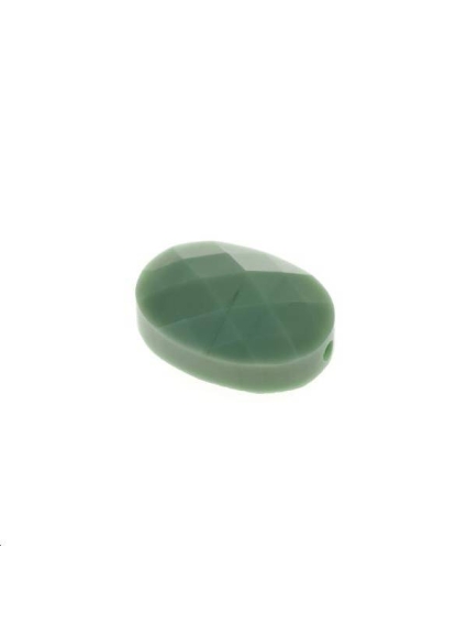 Ovale verre facette 14x10mm amande  Les perles en verre facettées- 1