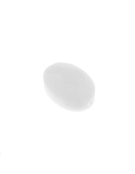 Ovale verre facette 14x10mm blanc  Les perles en verre facettées- 1