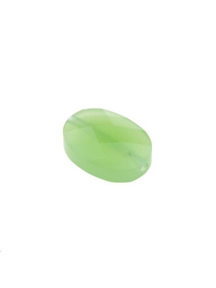 Ovale verre facette 14x10mm jade  Les perles en verre facettées- 1