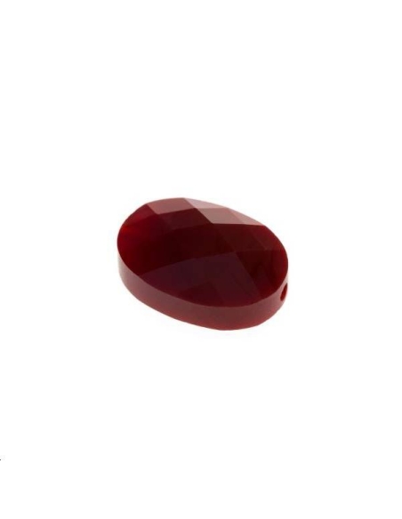 Ovale verre facette 14x10mm marron  Les perles en verre facettées- 1 Ovale verre facette 14x10mm marron  Les perles en verre facettées- 1