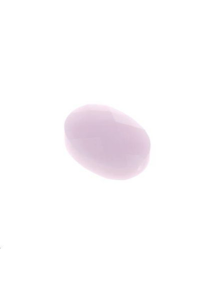 Ovale verre facette 14x10mm rose al  Les perles en verre facettées- 1