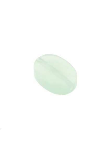 Ovale verre facette 14x10mm vert cl  Les perles en verre facettées- 1
