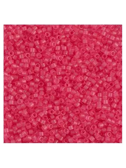 Delica Miyuki 11/0 dyed sf tr b.gum  Delica Miyuki 11/0- 1