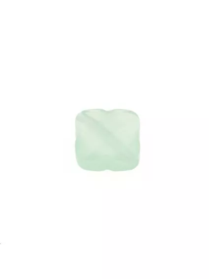 Trèfle verre facette 12x12mm vert c  Les perles en verre facettées- 1