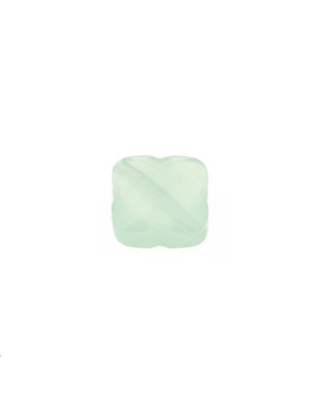Trèfle verre facette 12x12mm vert c  Les perles en verre facettées- 1