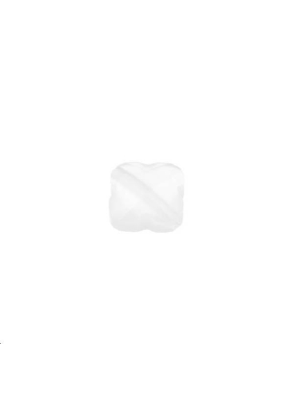Trèfle verre facette 8x8mm blanc op  Les perles en verre facettées- 1