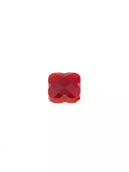 Trèfle verre facette 8x8mm brique  Les perles en verre facettées- 1