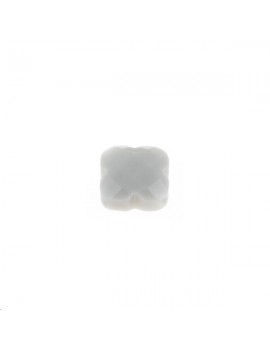 Trèfle verre facette 8x8mm gris Les perles en verre facettées- 1
