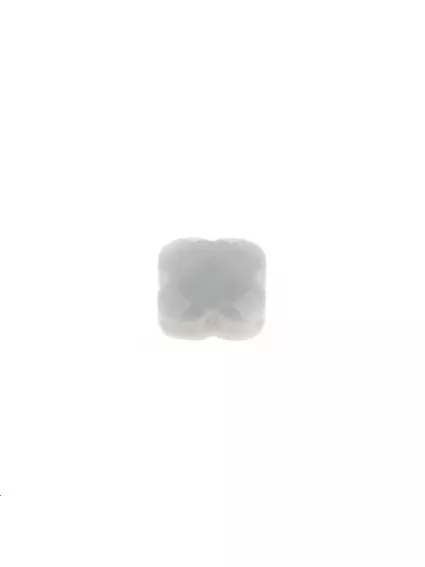 Trèfle verre facette 8x8mm gris  Les perles en verre facettées- 1