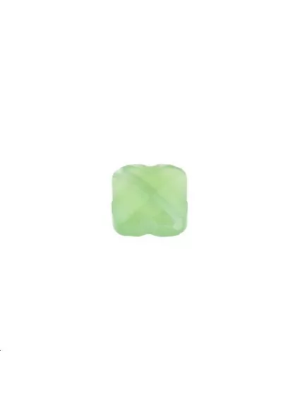 Trèfle verre facette 8x8mm jade  Les perles en verre facettées- 1