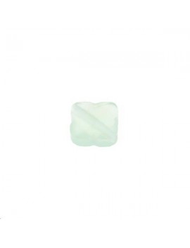 Trèfle verre facette 8x8mm vert cla Les perles en verre facettées- 1
