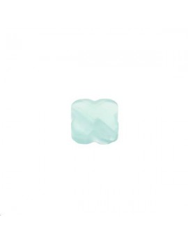 Trèfle verre facette 8x8mm vert d'eau Les perles en verre facettées- 1