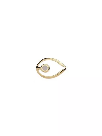 Fermoir boucle émaillé il vieux rose 26x18mm  Fermoirs- 1