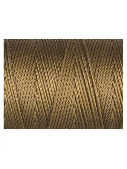 Fil nylon C-LON beading cord 0,5mm golden olive  Fil nylon C-LON beading cord - 1