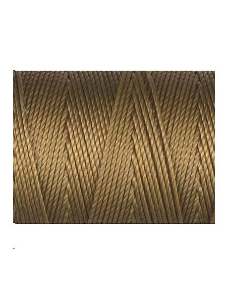 Fil nylon C-LON beading cord 0,5mm golden olive  Fil nylon C-LON beading cord - 1