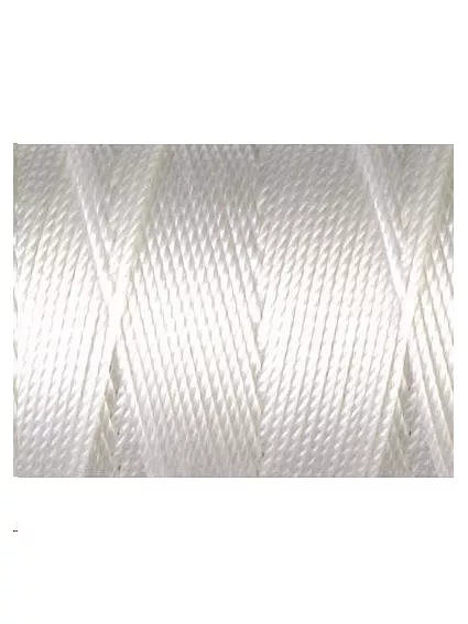 Fil nylon C-LON beading cord 0,5mm white  Fil nylon C-LON beading cord - 1