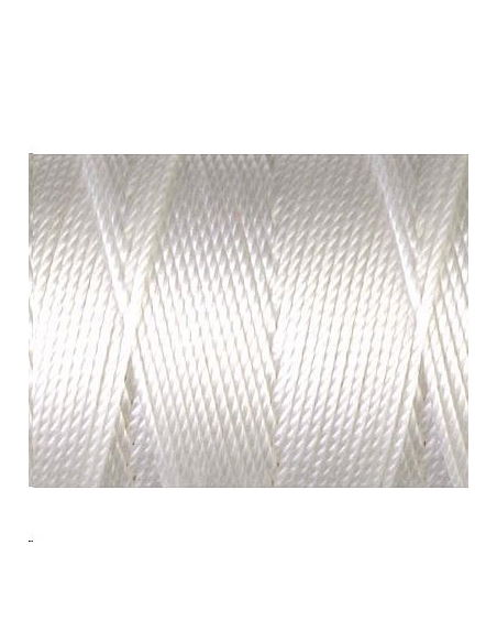Fil nylon C-LON beading cord 0,5mm white  Fil nylon C-LON beading cord - 1