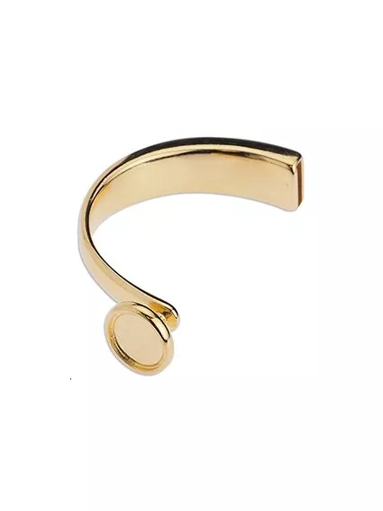 Fermoir demi jonc 52mm avec cabocho  Fermoirs- 1