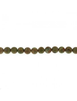 Rhyolite 9-10mmm Les perles rondes 10-11mm en lot- 1
