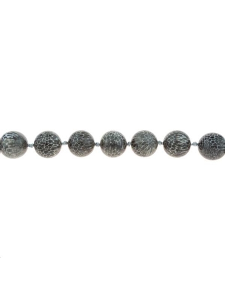 Corail bryozoan AA 13-14mm  Perles rondes 12-13mm - 1 Corail bryozoan AA 13-14mm  Perles rondes 12-13mm - 1