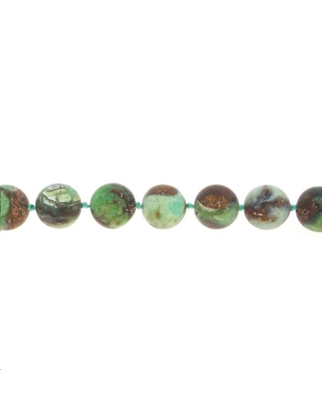 Chrysoprase C mat 17-18mm  Perles rondes 16-17mm - 1 Chrysoprase C mat 17-18mm  Perles rondes 16-17mm - 1
