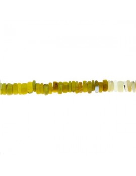 Opale africaine rondelle 5mm jaune Cylindres et Rondelles - 1