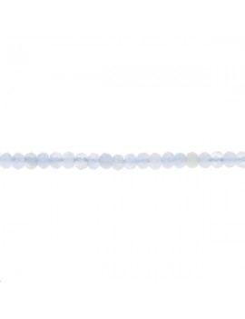 Calcédoine bleue ronde facettée 2mm Perles rondes 2-3mm - 1