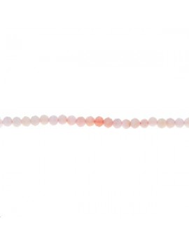 Opale rose ronde facettée 2mm Facettes moins de 8mm - 1