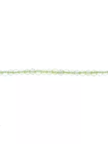 Péridot rond facetté 2mm   Facettes moins de 8mm - 1
