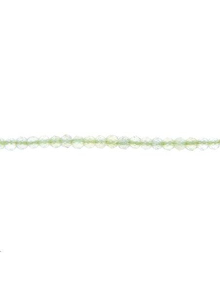 Péridot rond facetté 2mm   Facettes moins de 8mm - 1