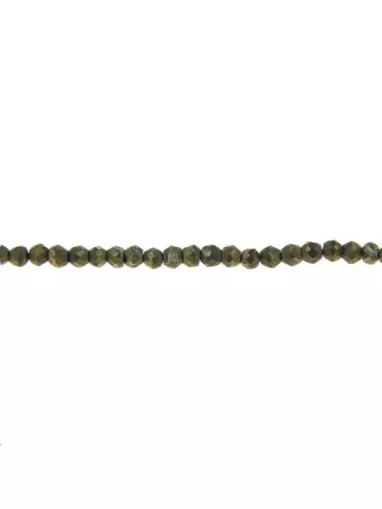 Pyrite ronde facettée 2 mm   Facettes moins de 8mm - 1