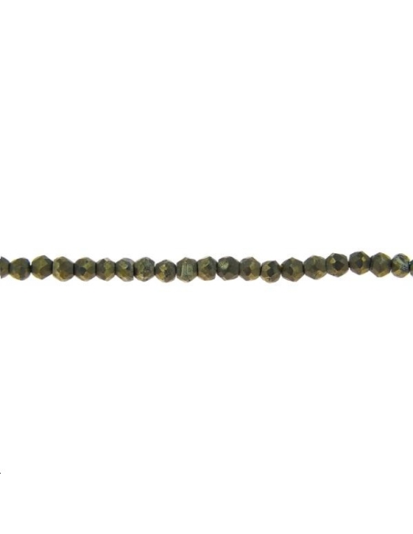Pyrite ronde facettée 2 mm   Facettes moins de 8mm - 1