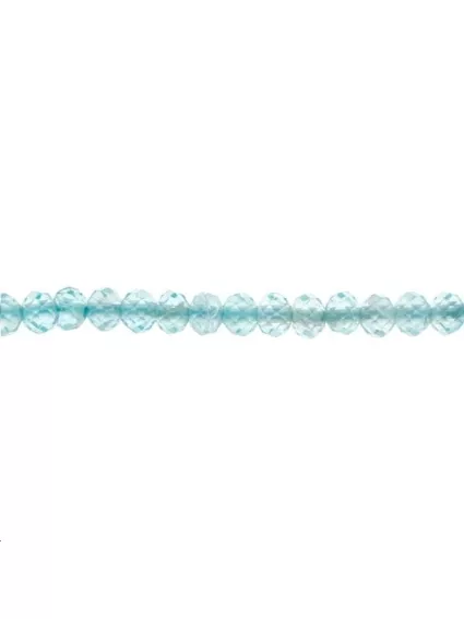 Apatite ronde facettée 3mm  Facettes moins de 8mm - 1