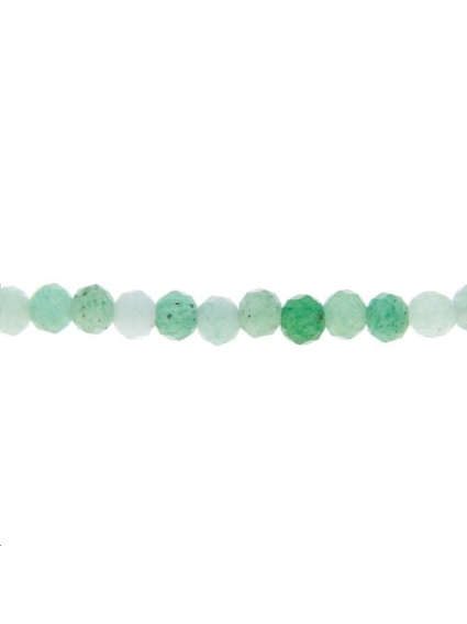 Chrysoprase rond facetté 4mm   Facettes moins de 8mm - 1