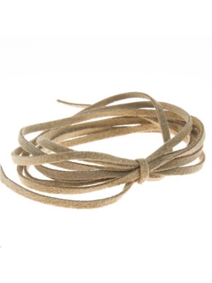 Suédine 2mm marron clair  Suédine 2mm- 1