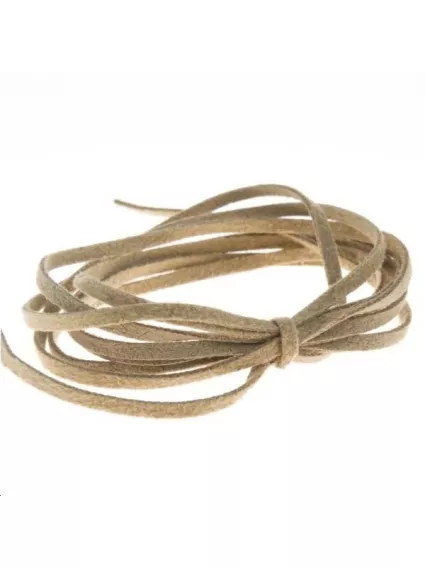 Suédine 2mm marron clair  Suédine 2mm- 1