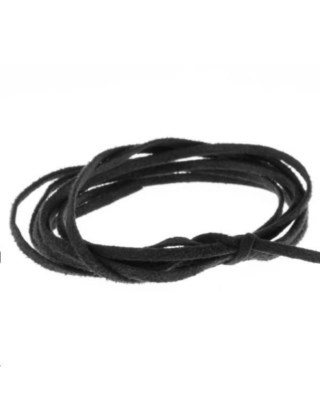 Suédine 2mm noir  Suédine 2mm- 1