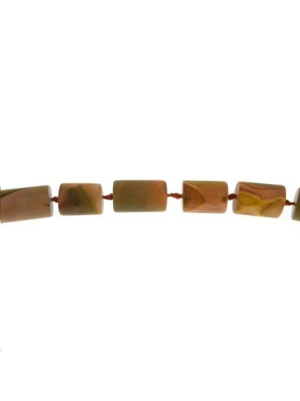 Jaspe landscape cylindre 15-16mm  Les Cylindres et Rondelles en lot- 1