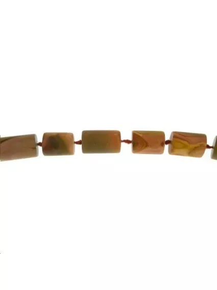 Jaspe landscape cylindre 15-16mm  Les Cylindres et Rondelles en lot- 1