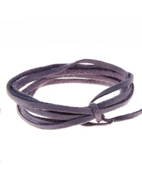 Suédine 2mm parme  Suédine 2mm- 1