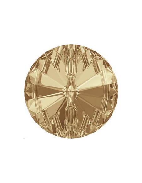 bouton rond 12mm cr gold shadow  Pierres à coudre & boutons Swarovski- 2