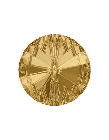 bouton rond 12mm Light col topaz  Pierres à coudre & boutons Swarovski- 2