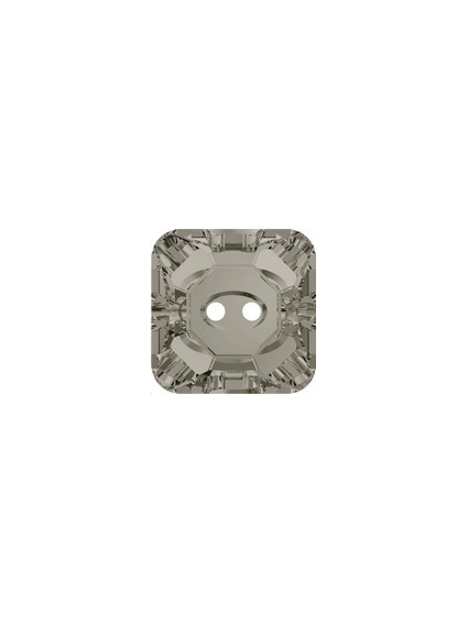 Bouton carré 12mm crystal satin f 2