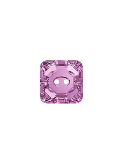 Bouton carré 12mm light amethyst 2