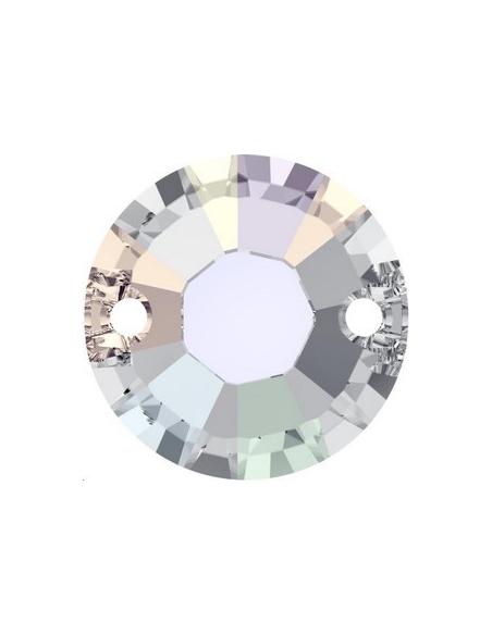 pierre à coudre rond 12mm cr AB   Pierres à coudre & boutons Swarovski- 2