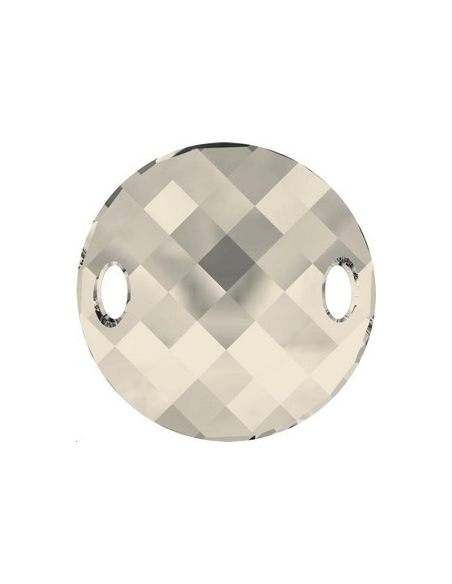 pierre à coudre twist ronde 18mm cr  Pierres à coudre & boutons Swarovski- 2