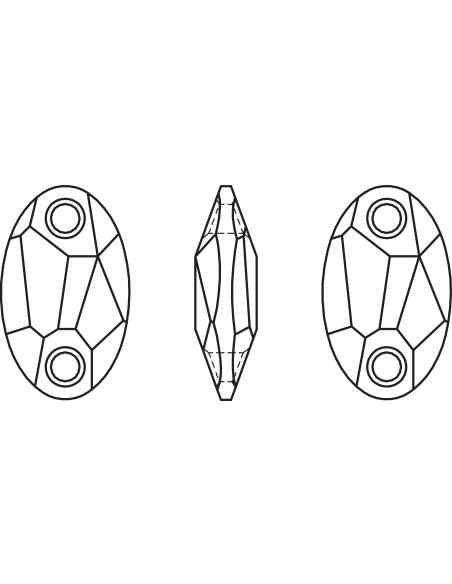 pierre à coudre ovale 18mm cr mo  Pierres à coudre & boutons Swarovski- 3