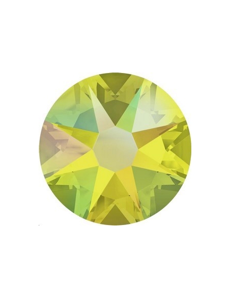 Lot 10 strass plats à coller 6,5mm   Strass plat Xilion rose 6.5mm (2088)- 2